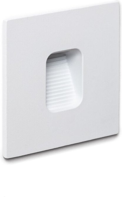 LED-Wandeinbauleuchte Aussen 2W Eckig Weiss Olite 2700K Warmweiß