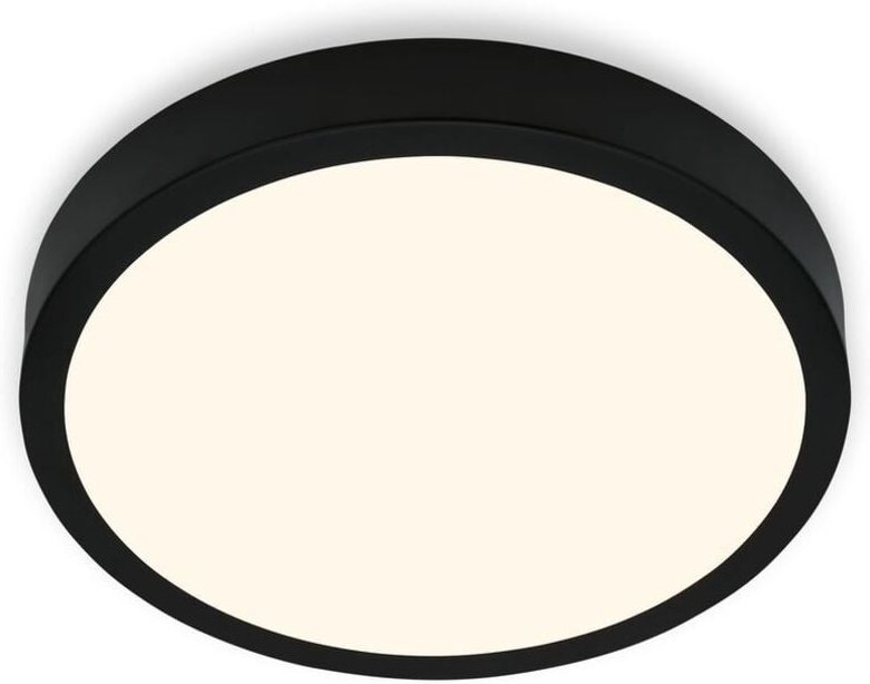 Briloner LED Deckenleuchte Runa Ø 38 cm, Metallrahmen schwarz Deckenleuchte