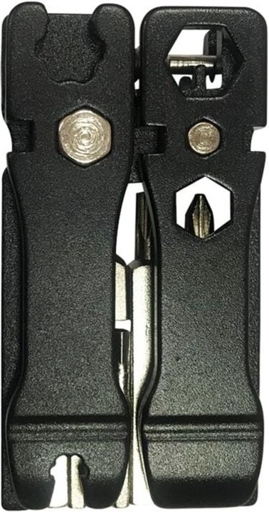 Schwarzes multifunktionales Fahrradreparaturwerkzeug-Set