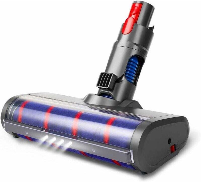 Weiche Reinigungsbürste mit LED-Licht – Reinigungskopfaufsatz, kompatibel mit Dyson V11 V10 V8 V7 Akku-Handstaubsaugern ...