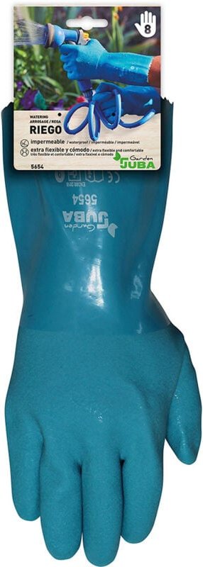 Juba - PVC-Gartenbewässerungshandschuh, Unterarmlänge, Größe 7