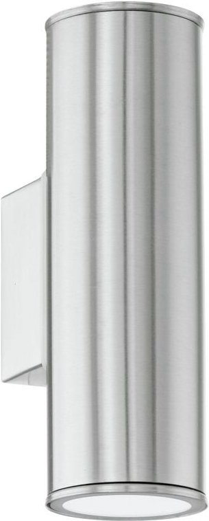 Eglo - led Außen-Wandleuchte Riga edelstahl 20 x 6,5 cm GU10 Außen-Wandleuchte