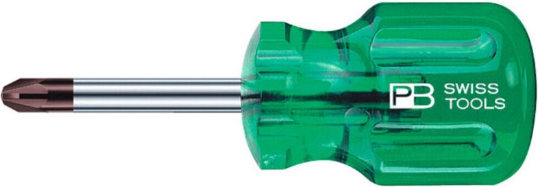 Pb Swiss Tools - Pozidriv-Schraubendreher, mit Kunststoffheft, Kreuzschlitzgröße 2K