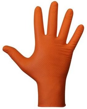 Juba - Nitril Agility Grip Orange Puderfreie Handschuhe 50 Stück - Marke: 8423752239573 -Größe: 11