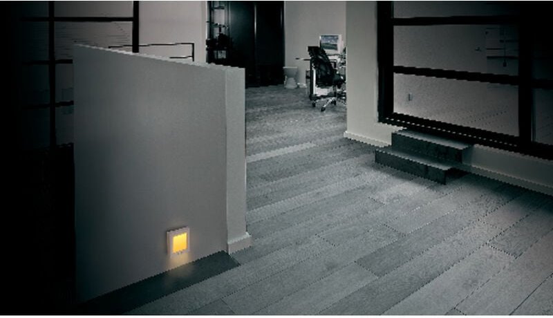 M-e - modern-electronics Nachtlicht Quadratisch led Bernstein Weiß