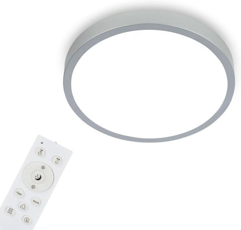 Briloner - Di-Ka led Aufbauleuchte Runa rgbw silber ø 38cm led Aufbauleuchte