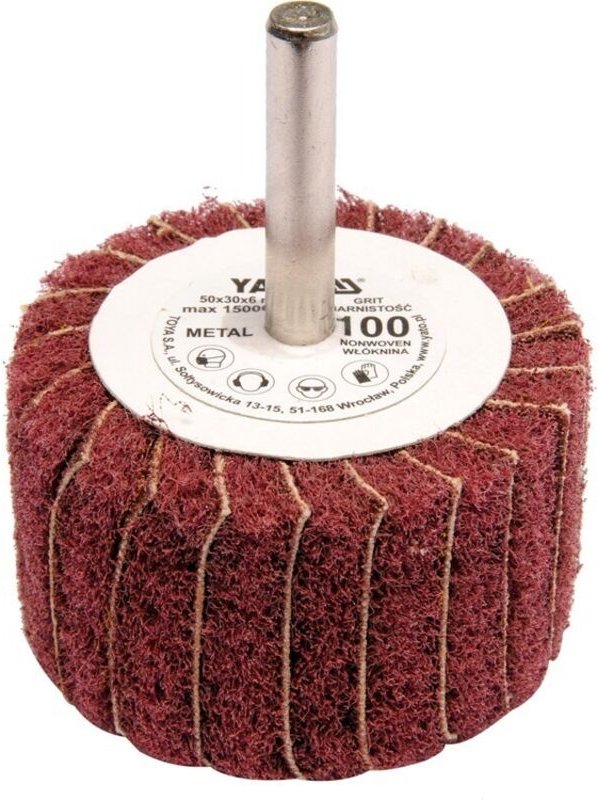 Fächerschleifscheibe mit Schaft 50x30x6 p200 YT-83393 YATO