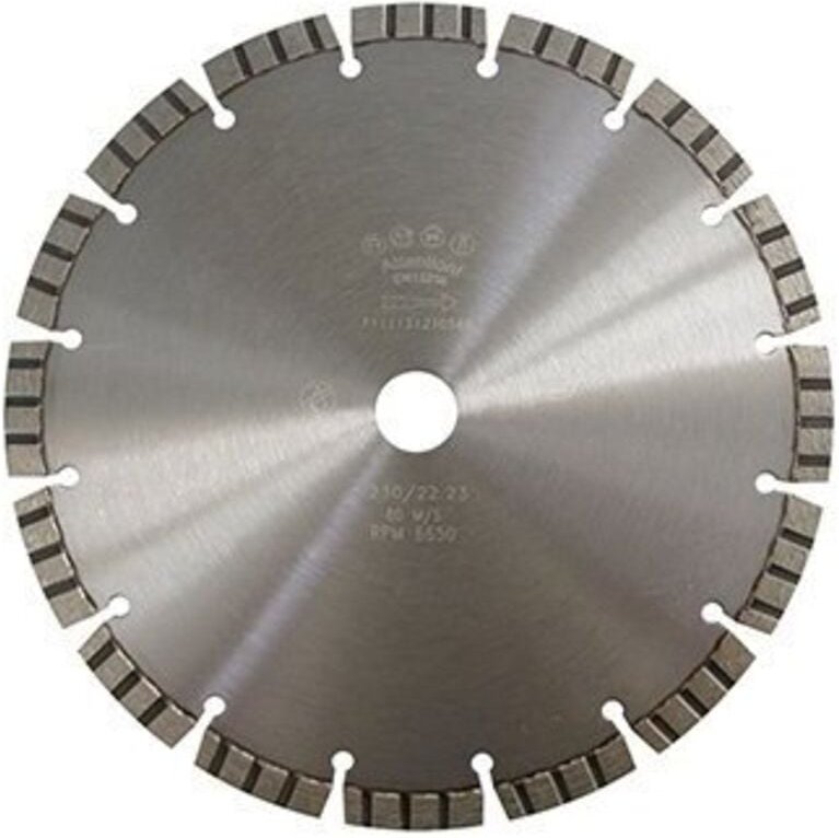 Diamanttrennscheibe Premium für harte Materialien ø 230 mm