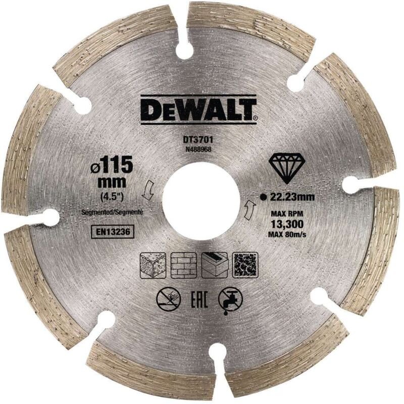 Diamant-scheiben-durchmesser 115 mm zum schnellen schneiden dt3701-qz