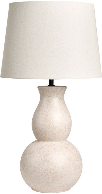 Tischlampe CHARGES Keramik Hellbeige