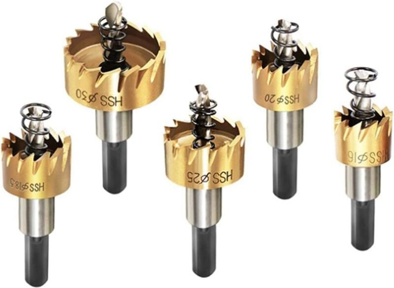 Stück HSS Lochsäge Kobaltstahl HSS Edelstahl Lochsäge, Metallbohren für Metallbohren Elektrowerkzeuge 16 mm 18,5 mm 20 m...