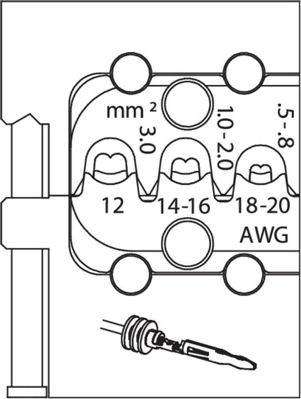 8140-20 Modul-Einsatz für Lamellenkontakt