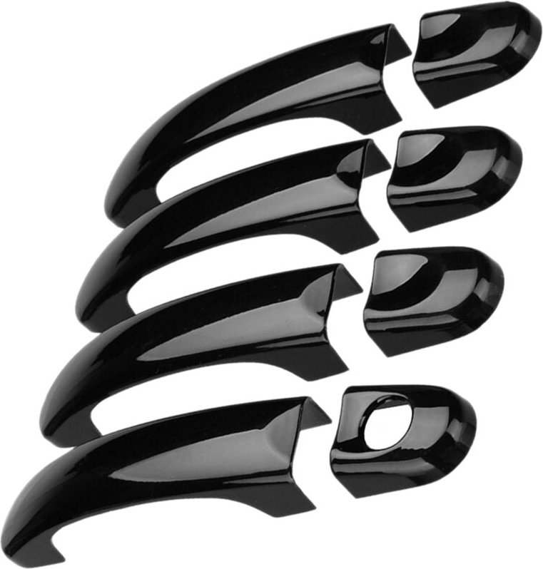 Tlily - Autotürgriffabdeckungsverkleidung für Transporter T5 T6 2003-2015 2003-2015, Schwarz