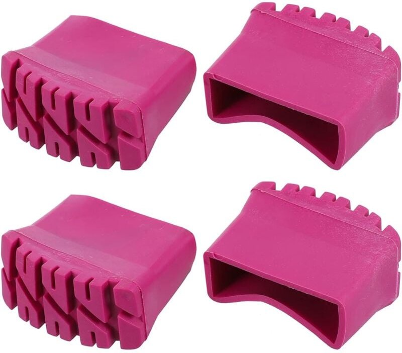 4er-Pack rutschfeste Gummi-Schutzspitzen für Klappleitern, Handwerk, Baustelle, technische Leitern