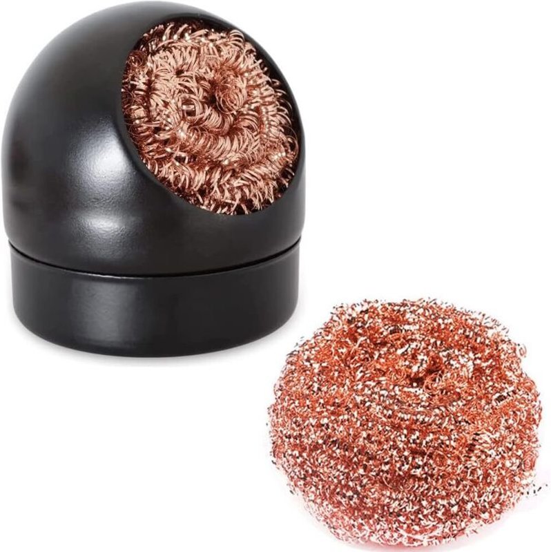 2er-Pack Lötspitzenreiniger, Lötspitzenreiniger, Reinigungsdraht mit Messingwolle, Lötreinigungszubehör, Reinigungskugel...