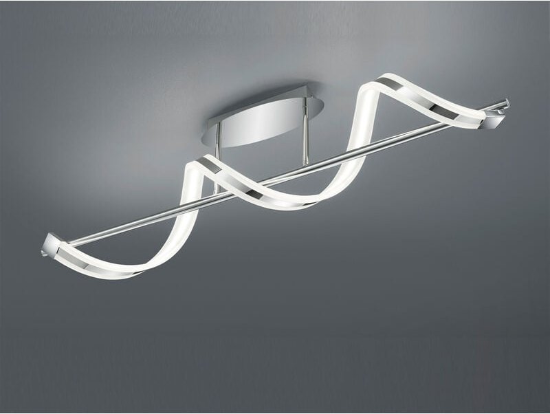 Defibrico - led Deckenleuchte sydney in Silber Chrom, dimmbar, Breite 103cm