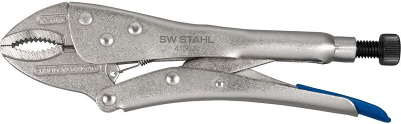 SW-Stahl 41502SB Gripzange 250 mm I verstellbare Zange mit Drahtabschneider I Maul-Feststellzange geschmiedete Backen I ...