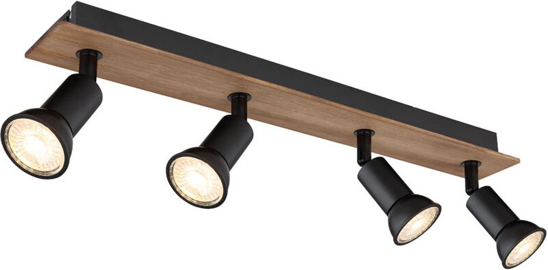 Globo - spot - Drew - braun - holz - aufbauleuchte - GU10 -