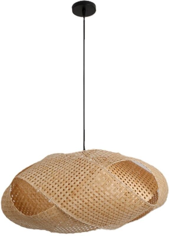 Boho Rattan Hängelampe 50cm 1xE27