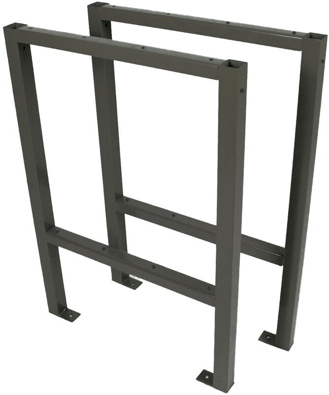 Trutzholm ® - Werktisch Untergestell Stahlgestell Paar Traglast bis 200 kg Paar grau