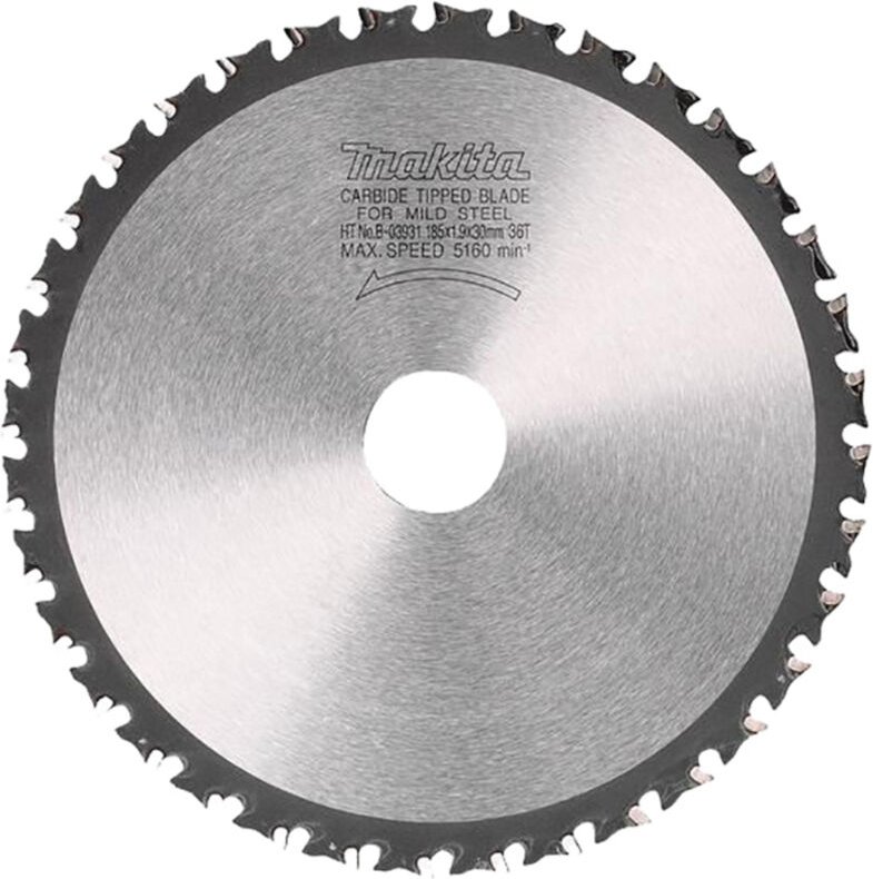 Makita B-03931 Cermet TCT-Kreissägenblatt 185 x 30 mm, 36 Zähne, Metall