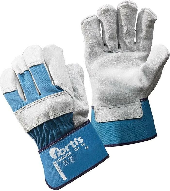 Handsch.Digger, Rindspalt leder, Gr.11 Fortis