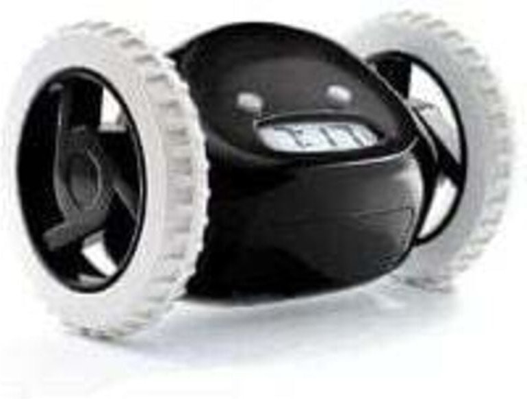 Runaway Wecker auf Rädern, Schwarz