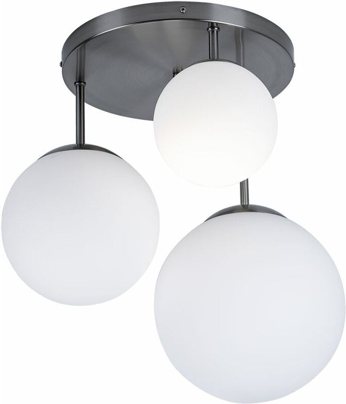 Glas Kugel Decken Lampe Fernbedienung Wohn Zimmer Dimmer Leuchte im Set inkl. rgb led Leuchtmittel