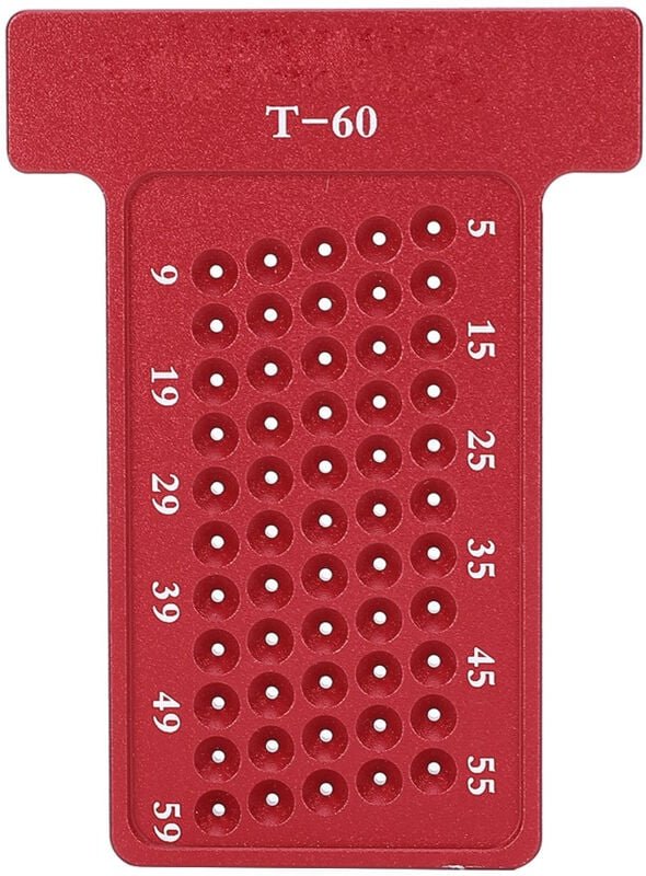 Markierlehre aus Aluminiumlegierung, T-förmiger Anreißer für Holzbearbeitung, rechtwinkliger Holzanreißer, metrisches Ma...