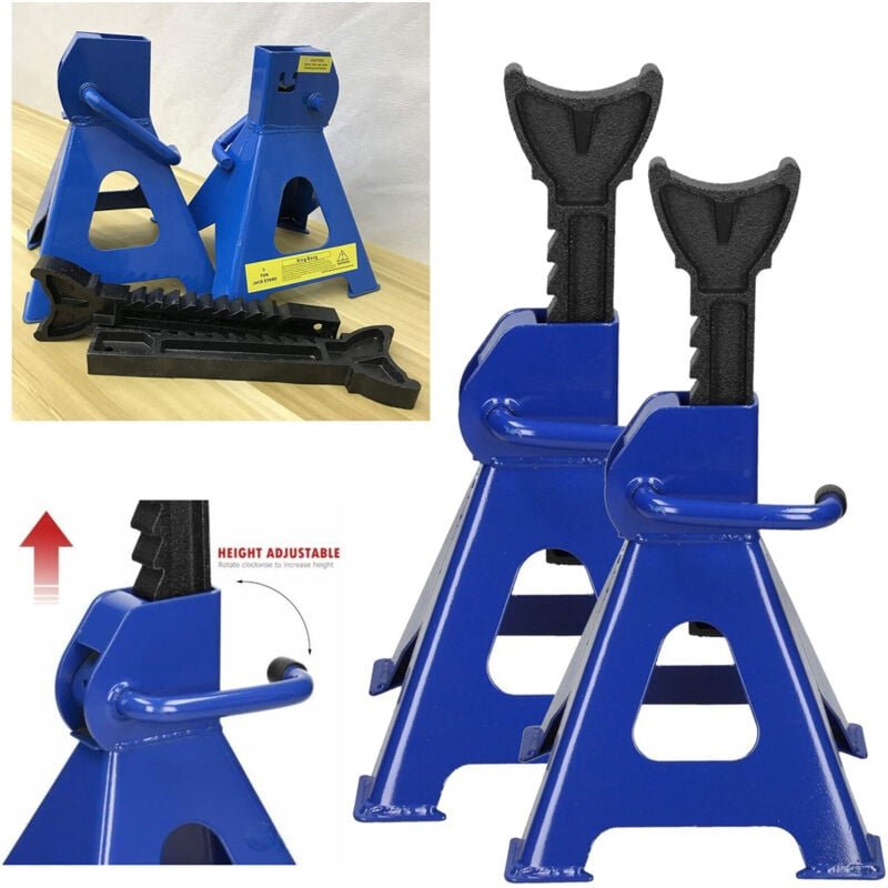 Dayplus - 2 stck. 3Ton Achsständer Autoheber Ratsche strapazierfähig Wagenheber Schwerlast