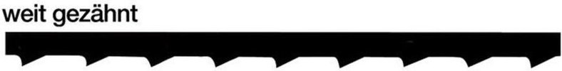 Josef Haunstetter - Laubsägeblatt Blitz Länge 13 cm Nr. 5 (mittel) weitgezahnt für Holz und Kunststoff
