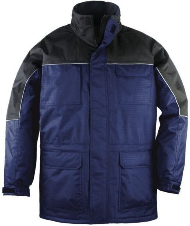 Parka Ripstop 100 % Polyester Schwarz - Schwarz mit PVC-Beschichtung Größe S