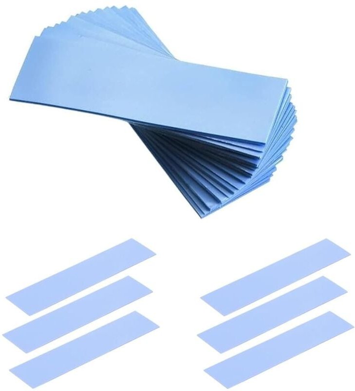 9 Stück blaue Wärmeleitpads, 3 Stärken, 0,5 mm / 1,0 mm / 1,5 mm, Wärmeleitfähigkeit 6 W/mk, geeignet für ssd cpu gpu le...