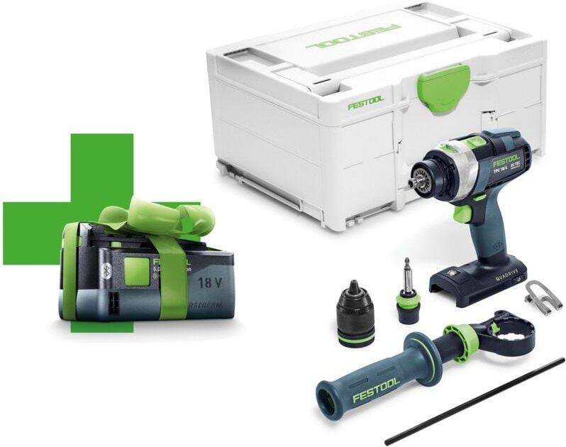 Akku-Schlagbohrschrauber TPC18/4 I-Basic + bp 18 Li 5,0 asi 577053 - Festool
