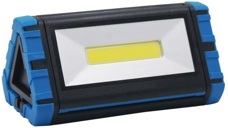 COB-LED-Arbeitstaschenlampe mit klappbaren Klingen (10W 1000lm) mit IP54-Kabel, 154x84x75mm Farbe Schwarz und Blau