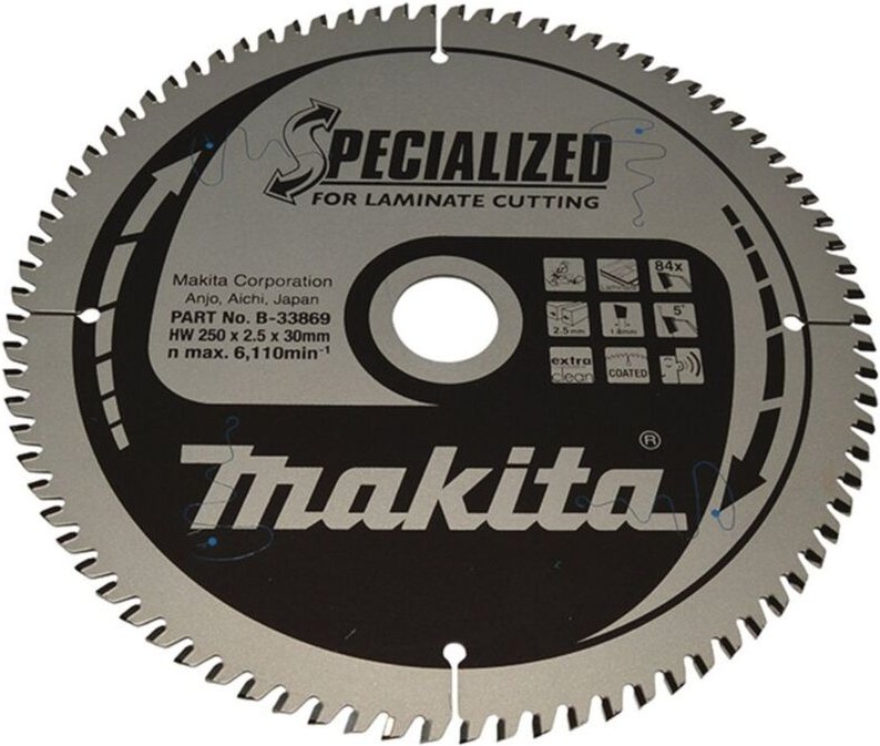Sägeblatt specialized 250x30x84Z - Makita