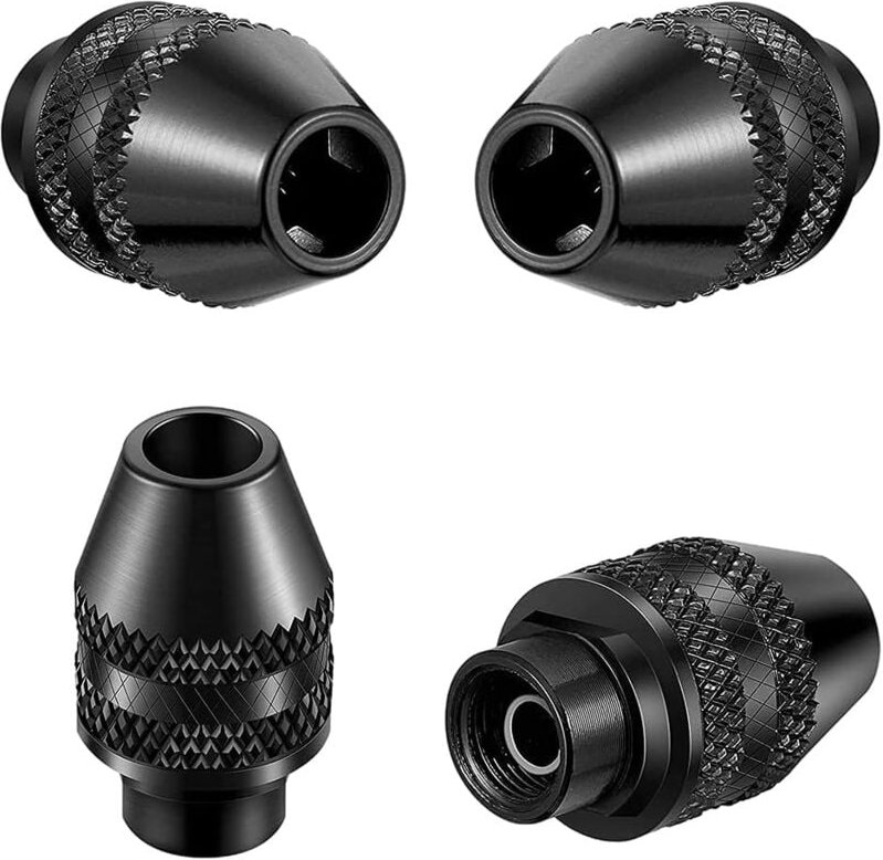 Multi Keyless For, 4 Stück Mini Keyless Drill Multifunktions-Spannfutter-Adapter Universal Multi Chuck Keyless For für e...