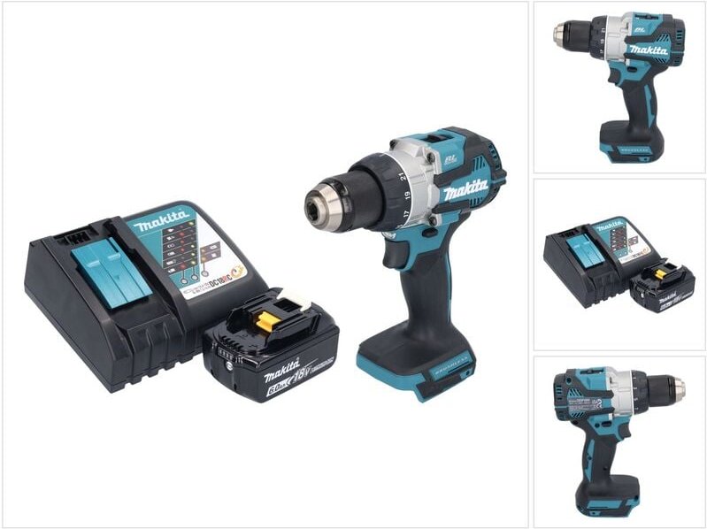 Makita DDF 489 RG1 Akku Bohrschrauber 18 V 73 Nm Brushless + 1x Akku 6,0 Ah + Ladegerät