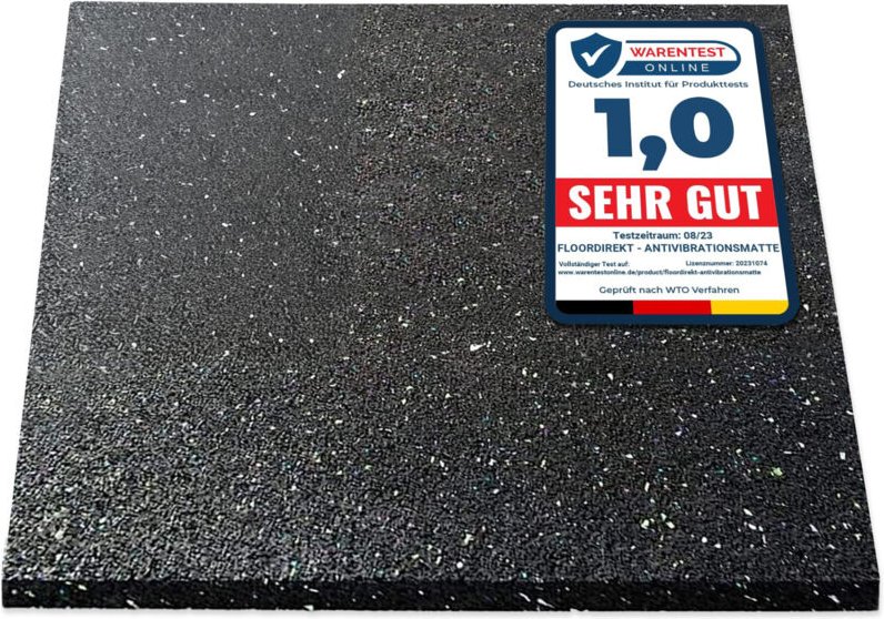 Antivibrationsmatte 19,7 mm Stärke 60 x 60 cm 7,0 kg