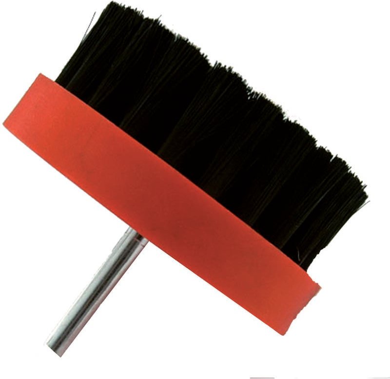 Tivoly - Polierbürste • Ø80mm • Zylindrischer Aufsatz Ø6mm • Zum Reinigen von Holz • Zum Reinigen von Leder