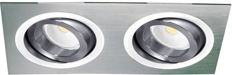 Helium Aluminium Einbau Ring (2 Lichter) Cristalrecord 03-062-00-003