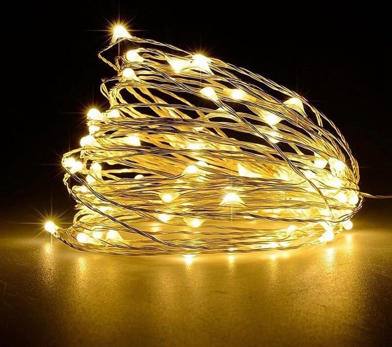 Guirlande de lampes à LED en fil de cuivre