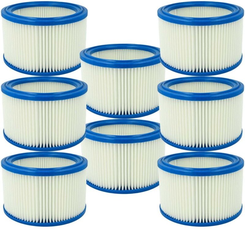 8x Filterelement kompatibel mit Festool sr 151 le-as, sr 152 le-as Nass-/Trockensauger - Feinstaubfilter - Vhbw