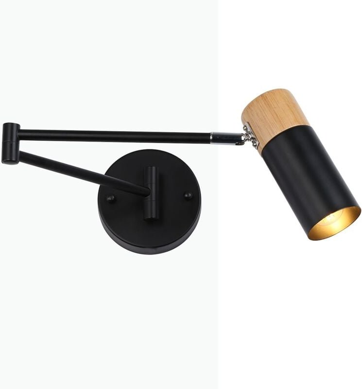 Skandinavische einziehbare Wandleuchte 'logan' - E27 G45