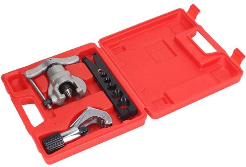 Extenseur de Cône Excentrique 3 Pièces Outil d'Évasement à Taquet Unique pour Tuyau de Rivetage 6 Trous