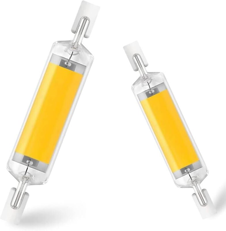 Kcvv - R7s-LED-Lampe 78 mm, 10 w, 2 Stück R7S-LED 78 mm, R7s-LED-Lampe 78 mm, dimmbar, 1000 lm, 360°-Abstrahlwinkel, 300...