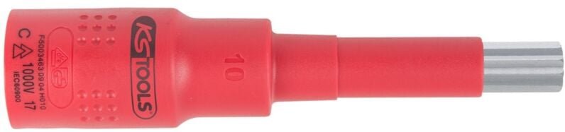 3/8' Isolierte Bit-Stecknuss Vielzahn, M8, isoliert