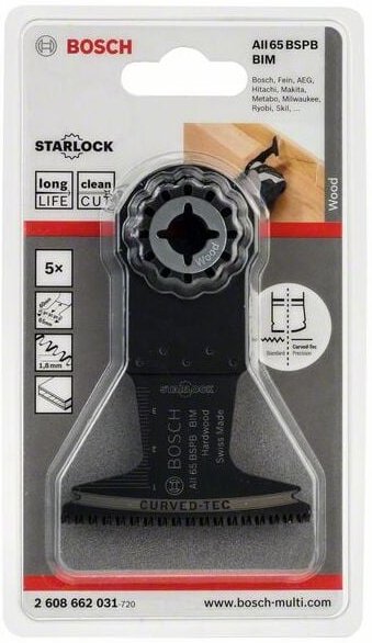 Bim Tauchsägeblatt aii 65 bspb Hard Wood 40 x 65 mm - Bosch
