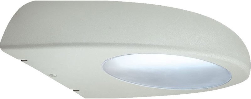 Wandleuchte Außen Balkonleuchte Außenlampe Wandlampe Edelstahl, Glas Kunststoff, 1x E27 Fassung, BxTxH 19,5x22x8 cm