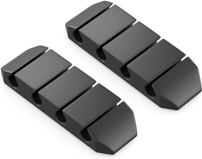 KZQ - Confezione da 2 fascette autoadesive, guida cavi, organizzatore cavi, clip per cavi, gestione cavi, clip per cavi ...